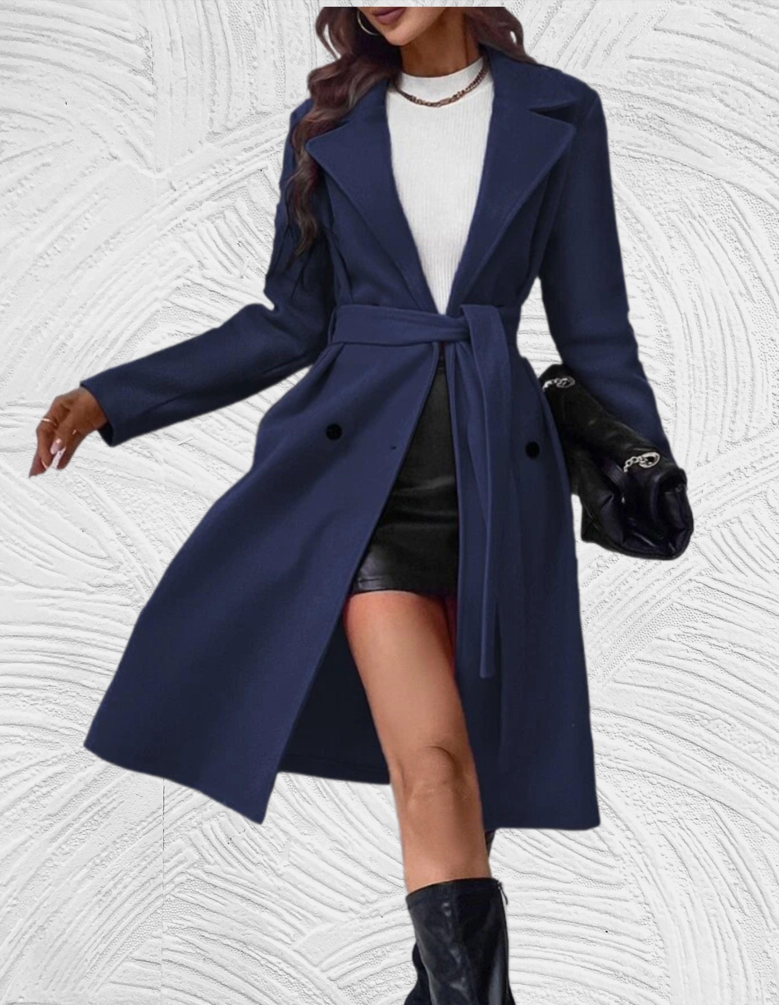 Warm Double-Breasted Coat