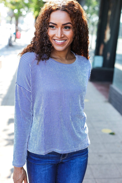 Textured Striped Sweater