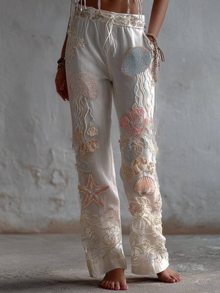 Casual Cropped Pants