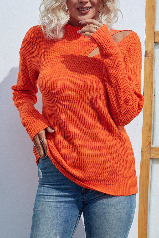 Casual Cropped Sweater