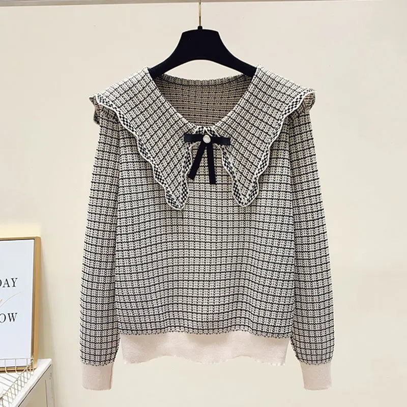 Textured Cropped Sweater