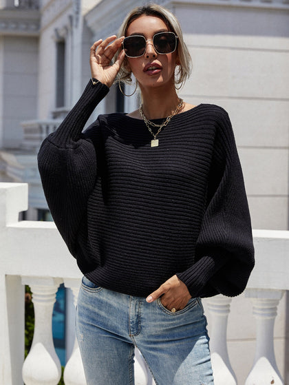 Textured V-Neck Sweater