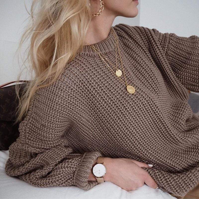 Textured Knit Sweater