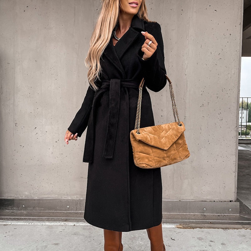 Classic Double-Breasted Coat