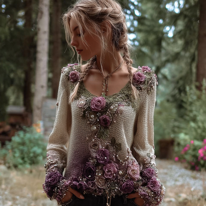 Relaxed Cable Sweater