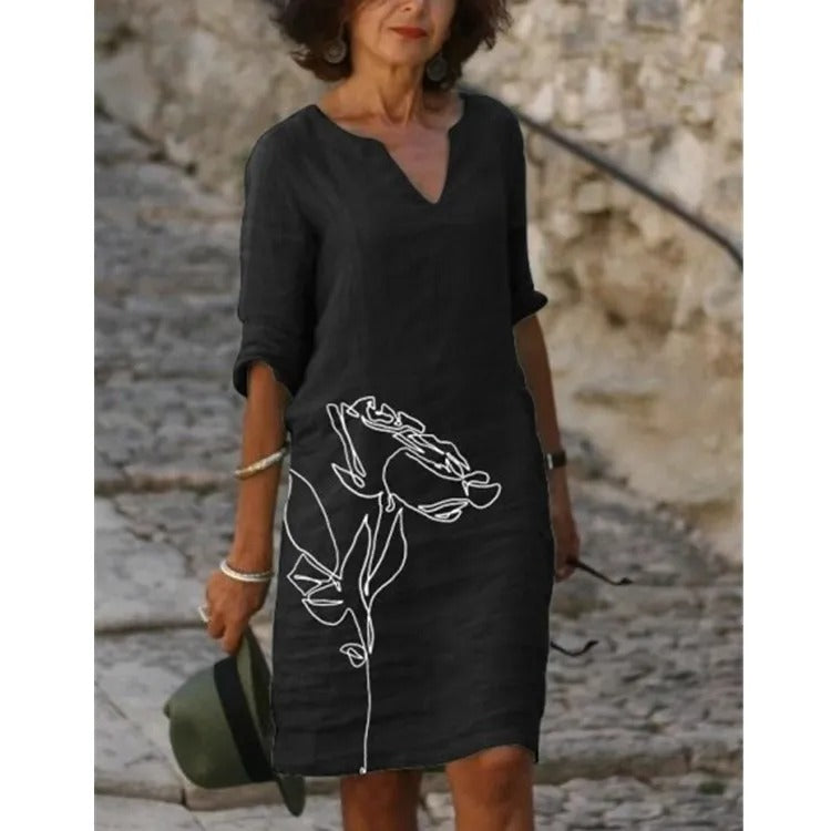 Sunset Short-Sleeve Dress