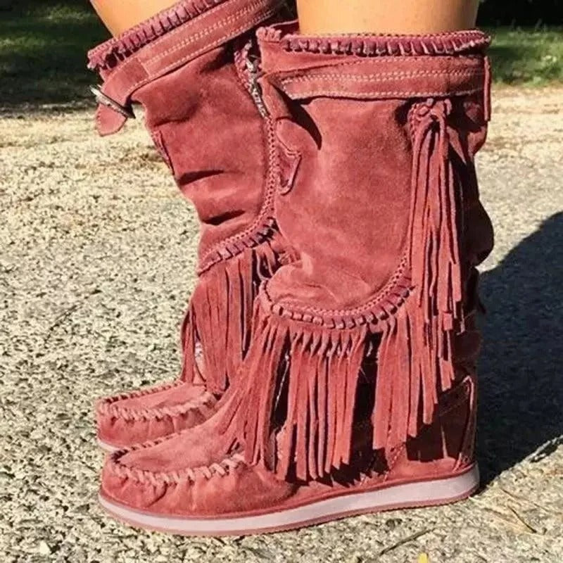 Natural Pointed Boots
