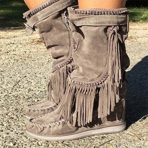 Natural Pointed Boots
