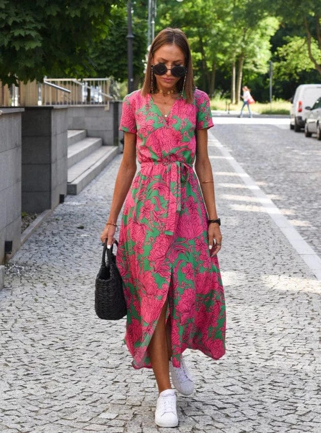 Natural Tiered Dress