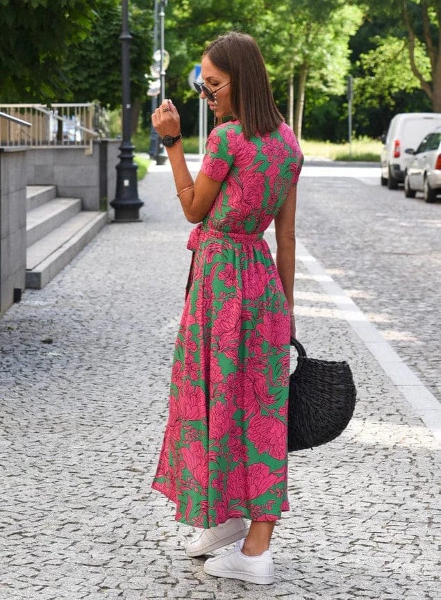 Natural Tiered Dress