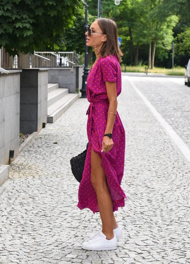 Natural Tiered Dress