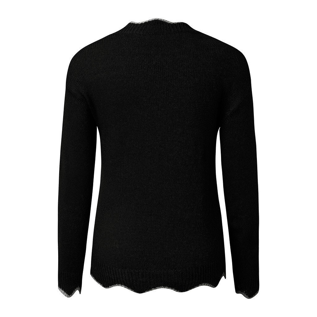 Casual Cropped Sweater