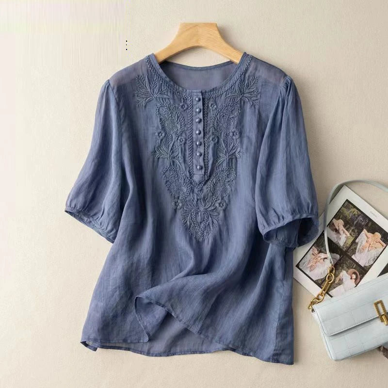 Garden Buttoned Blouse